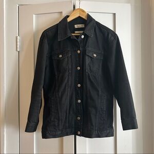 Oversized Black Madewell Denim Jacket